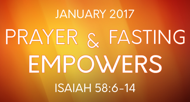 Prayer and Fasting Empowers