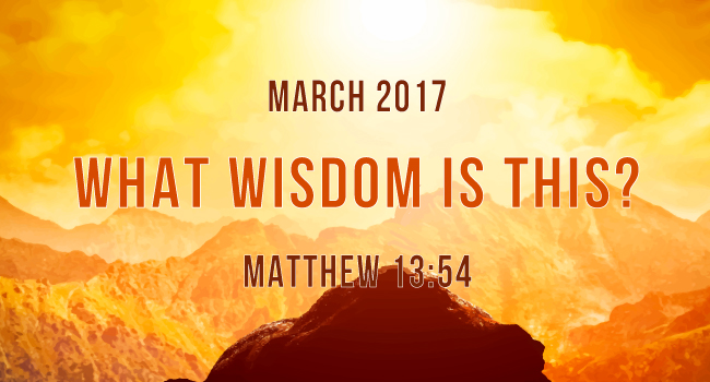 Prophetic Focus for March 2017