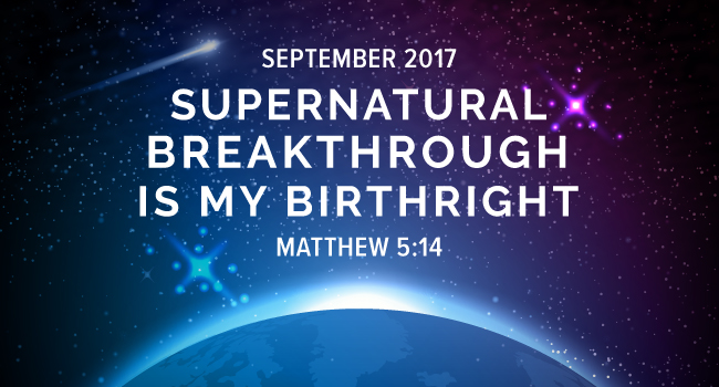 Prophetic Focus for September, 2017